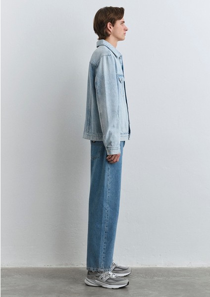 Ray Classic Denim Buz Mavi Jean Ceket 0110273-89303