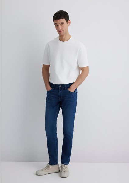 Jake Sporty Koyu Indigo Mavisi Jean Pantolon 0042289280 modelleri