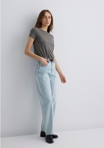 Leila Mavi Premium Buz Mavi Jean Pantolon 1010600-89581
