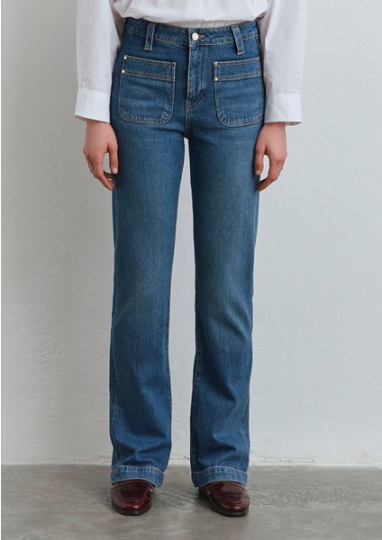 Tilda Iconic Vintage Koyu Mavi Jean Pantolon 1012588-89597 fırsatları