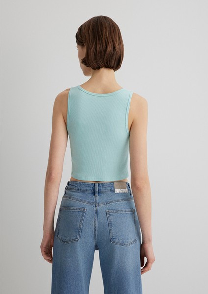 Yeşil Crop Basic Atlet 1613071-71731