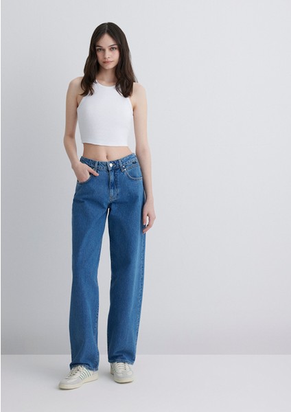 Ella Iconic Indigo Mavisi Jean Pantolon 1011044-89726