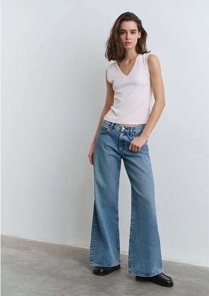 Sandy Extra 90s Açık Mavi Jean Pantolon 1012634-90598