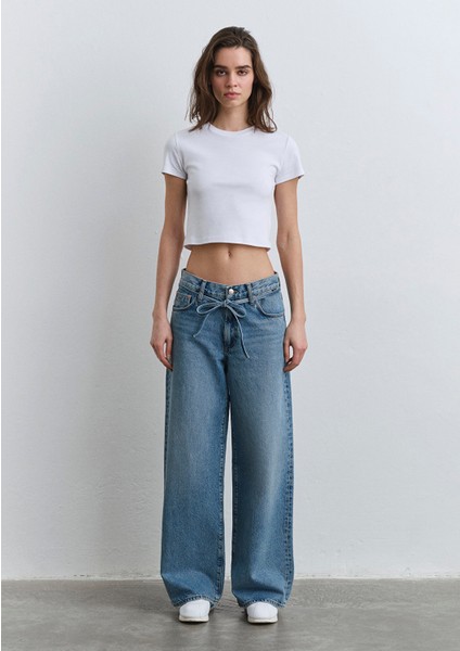 Windy Extra Loose Koyu Mavi Jean Pantolon 1012626-90559