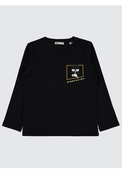 Erkek Çocuk Sweatshirt 6-9 Yaş Siyah