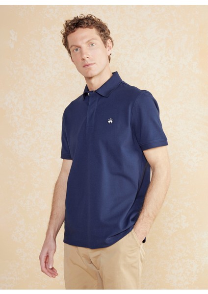 Polo Yaka Lacivert Erkek T-Shirt BBSS25MTS010 fiyatları
