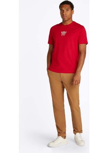 Kırmızı Erkek T-Shirt MW0MW38613XLD