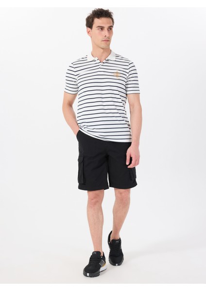 Çizgili Beyaz Erkek Polo T-Shirt J5SM-TST7317 fiyatları