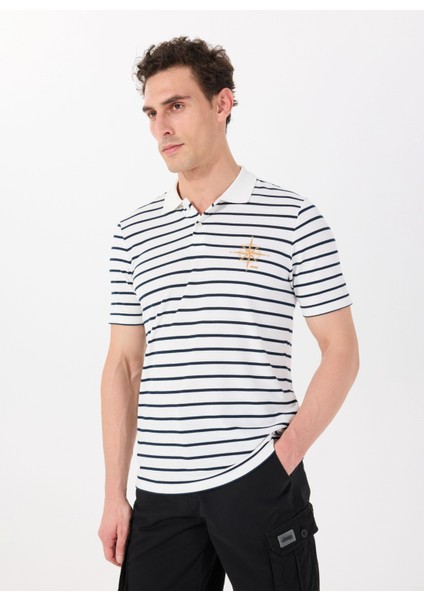 Çizgili Beyaz Erkek Polo T-Shirt J5SM-TST7317 modelleri