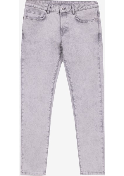 Gmg Fırenze Normal Bel Normal Paça Slim Fit Açık Gri Erkek Denim Pantolon GU25MSS01312