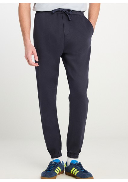 Lastikli Bel Lastikli Paça Lacivert Erkek Pantolon MLM04009410 Jogger Örme Pantolon