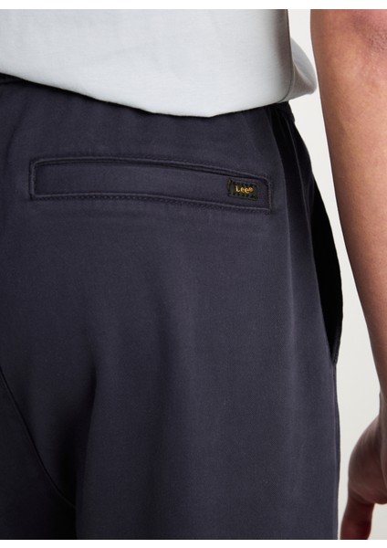 Lastikli Bel Lastikli Paça Lacivert Erkek Pantolon MLM04009410 Jogger Örme Pantolon
