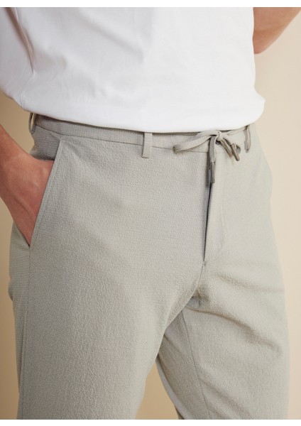 Normal Bel Düz Paça Standart Gri Erkek Pantolon BBSS25MPT003