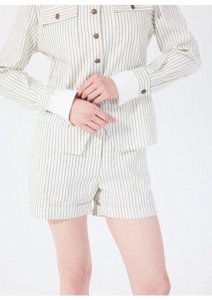 Normal Ekru Kadın Ceket Fern Shırt Jacket 4023 fırsatları