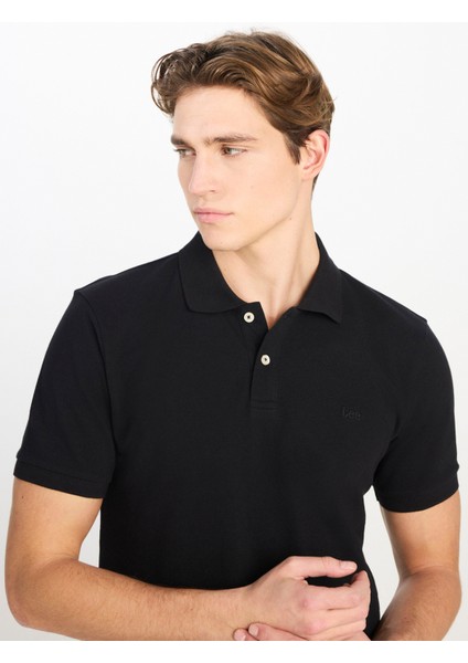 Siyah Erkek Polo T-Shirt ML211810001 Erkek Regular Fit Polo fırsatları