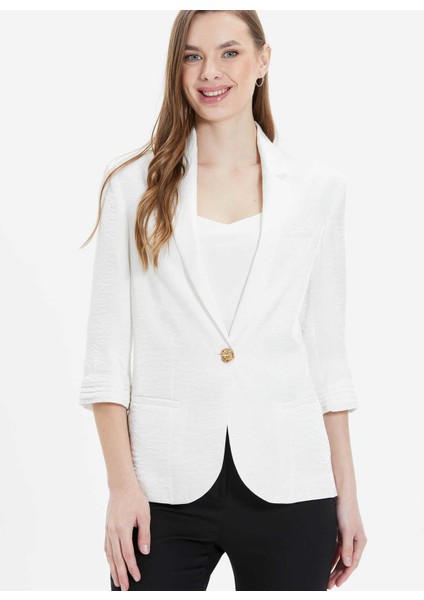 Standart Ekru Kadın Ceket 25YSL1460