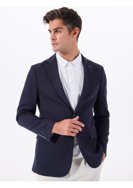 Slim Fit Lacivert Erkek Ceket ACE004252185_LAC