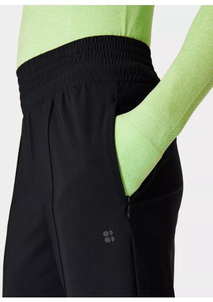 SB9697E-001 Explorer Wıde Leg Track Siyah Regular Fit Kadın Eşofman Altı
