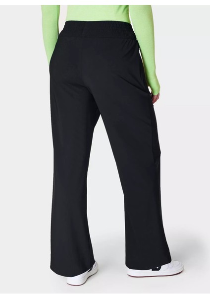 SB9697E-001 Explorer Wıde Leg Track Siyah Regular Fit Kadın Eşofman Altı