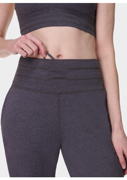 SB10207BR-8543 Gaıa 29 Performance Koyu Gri Regular Fit Kadın Eşofman Altı