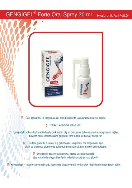 Forte Oral Diş ve Diş Eti Ağrı Spreyi 20 ml