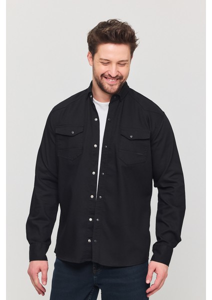 3A Moda Yxcslim Fit Erkek Kot Gömlek