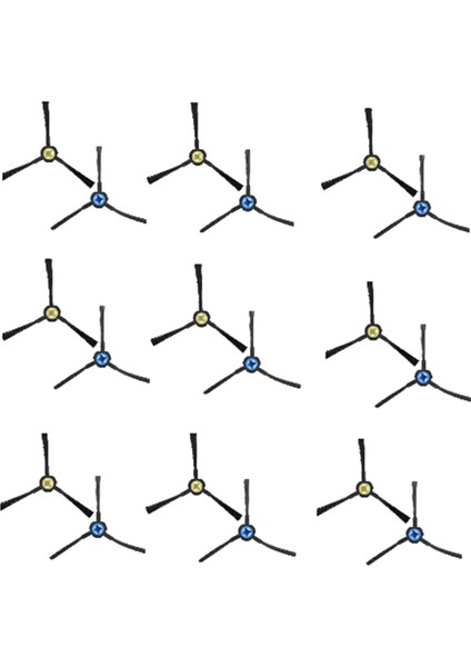 A9 A7 V8S X750 X800 X787 X785 Robotik Yedek Parça Için 18 Adet Yan Fırça (Yurt Dışından)