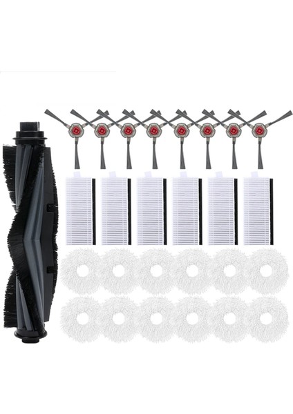 N9+/n9&plus Robot Süpürge Yan Fırça Toz Kutusu Ana Paspas Bezi Filtre Parçaları (Yurt Dışından)