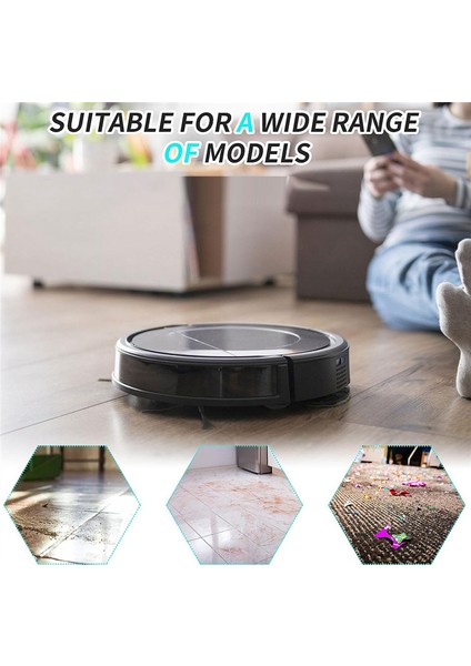 L10S Ultra Için 8'li Mop Pedleri, Yıkanabilir L10 Ultra / Pro Robot Süpürge (Yurt Dışından)