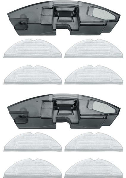 S7 Maxv Ultra/s7 Maxv/s7 Pro Robot ile Uyumlu 8 Paspas Pedi ile 2x Yedek Su Tankı (Yurt Dışından)