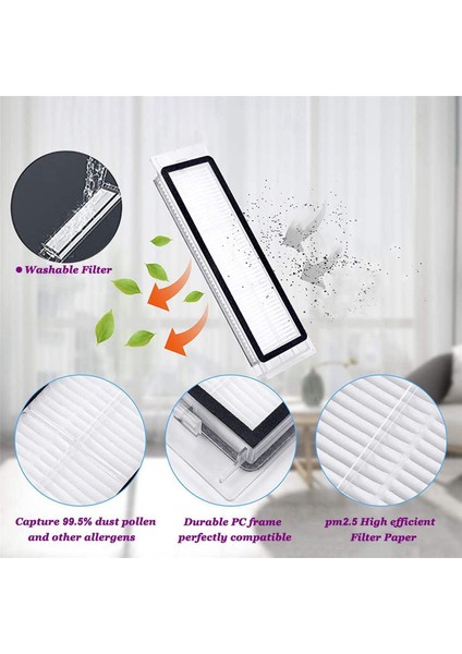 S5 Max S6 Pure Maxv S50 S51 S55 S60 S65 Elektrikli Süpürge Için 3 Set Aksesuar (Yurt Dışından)