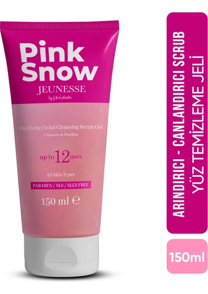 Jeuness. Pink Snow Yüz Temizleme Scrub Jeli 150 ml