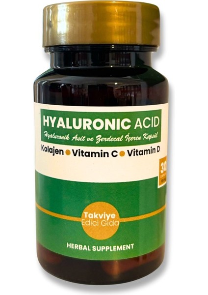 Hyaluronic Acid, , Vitamin D, Vitamin C Içeren 30 Kapsül