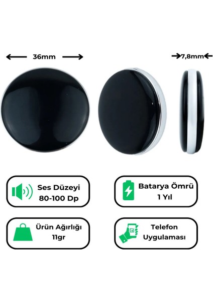 Ios ve Android Uyumlu Mini Gps Takip Cihazı – Çocuk, Evcil Hayvan ve Eşya Takibi