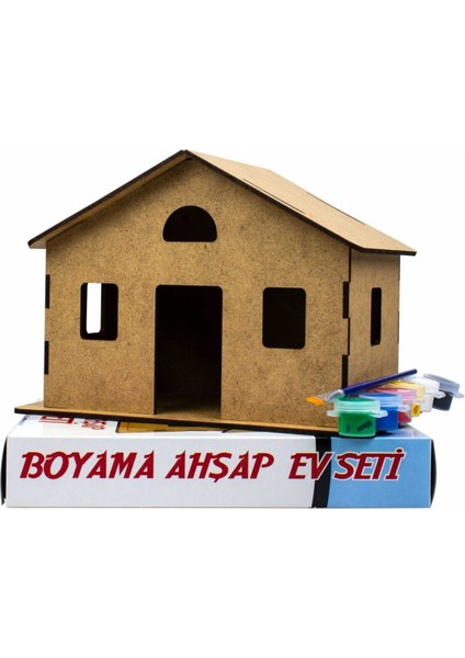 Ahşap Klasik Ev Boyama Seti , Ahşap Ev Boyama Seti