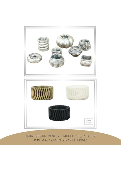 Şamdan Dekoratif Mumluk Şamdan Tealight Mum Uyumlu Tekerlek Model