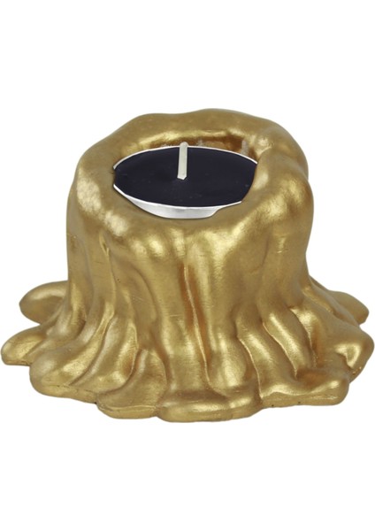Şamdan Dekoratif Mumluk Şamdan Tealight Mum Uyumlu Erimiş Mum Küçük Model