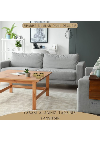Şamdan Dekoratif Mumluk Şamdan Tealight Mum Uyumlu Çizgili Model indirimleri