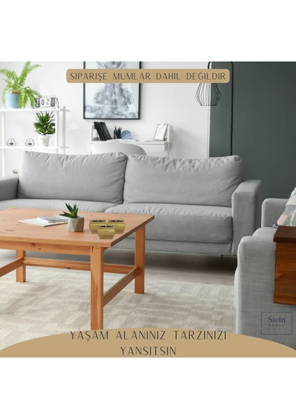 Şamdan Dekoratif Mumluk Şamdan Tealight Mum Uyumlu Mini Çizgili Çiçekli Model