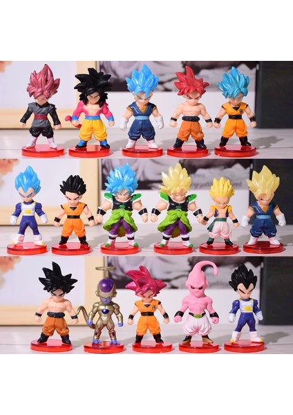Yedi Dragon Ball Goku El Modeli Süper Saiyan Gogeta Vegette Savaş Hasarı Çizgi Film Anime Bebek Çevre (Yurt Dışından)