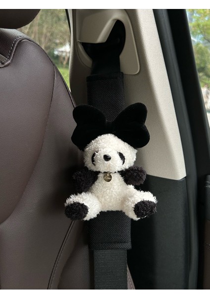 Sevimli Panda Araba Emniyet Kemeri Omuz Pedleri Anti Boğulma Boyun Koruyucu Bebek Araba Dekorasyon (Yurt Dışından)