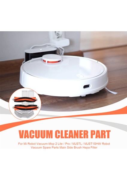 Mi Robot Vacuum-Mop 2 Lite / Pro Mjstl MJST1SHW Vakum Yedek Parçaları Ana Yan Fırça Hepa Filtresi (Yurt Dışından)