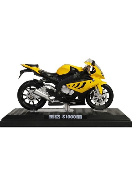 1:12 Alaşımlı Motosiklet Modeli Ses ve Işık Şok Emme Scooter Modeli Koleksiyonluk Süs (Yurt Dışından)