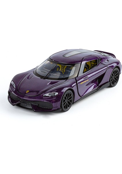 1:32 16CM Alaşım Araba Modeli Spor Araba Sedan Ses ve Işık Bumerang Kapı Açacağı Araba Modeli Koleksiyonluk Süs (Yurt Dışından)