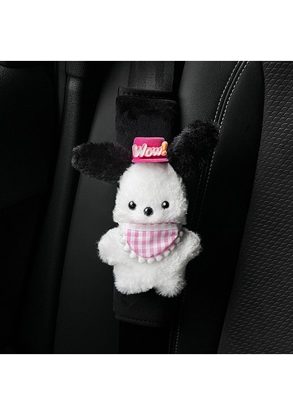Araba Güvenliği Anti Boğulma Boyun Koruyucu Omuz Kol Sanrio Yu Gui Köpek Sevimli Yaratıcı Karikatür Sigorta Kemer Kapağı (Yurt Dışından)
