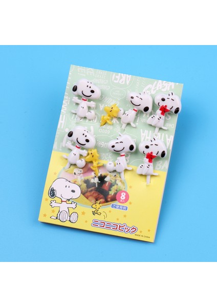 Çocuk Karikatür Meyve Çatalı Tek Kullanımlık Zürafa Hayvan Çatal Seti Bento Çubuk Seti Anime Japon Meyve Çubuğu (Yurt Dışından)