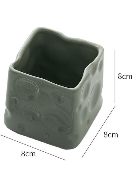 Krem Stili Duygu Meyve Çatalı Seti Çok Amaçlı Seramik Peynir Saklama Kavanozu Dekorasyonu Goodies (Yurt Dışından)