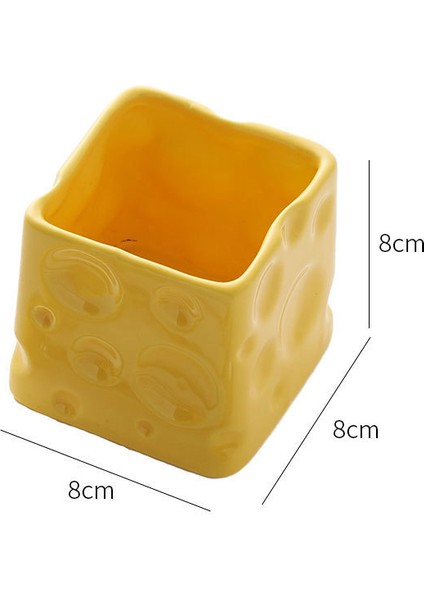 Krem Stili Duygu Meyve Çatalı Seti Çok Amaçlı Seramik Peynir Saklama Kavanozu Dekorasyonu Goodies (Yurt Dışından)