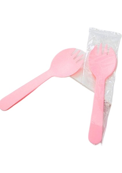 Tek Kullanımlık Çatal Kaşık Çatal Kalınlaştırılmış Plastik Cupcake Tatlı Dondurma Kaşığı Meyve Salatası Çatalı Bağımsız Ambalaj (Yurt Dışından)