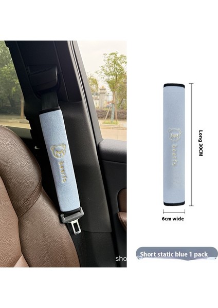 Araba Emniyet Kemeri Omuz Kol Aşınma Önleyici Yumuşak Sigorta Araba Kemeri Boğulma Önleyici Boyun Sevimli Genişletilmiş Koruyucu Kapak (Yurt Dışından)